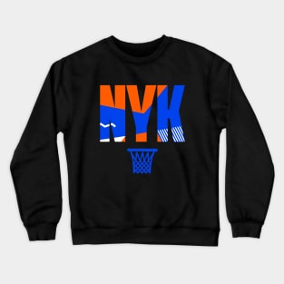 Throwback NYC Basketball Art Crewneck Sweatshirt